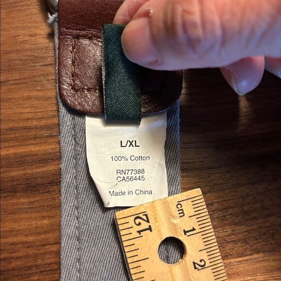 J. Crew Fabric Double D Ring Belt  with Nautical Theme - L / XL - Picture 4 of 7